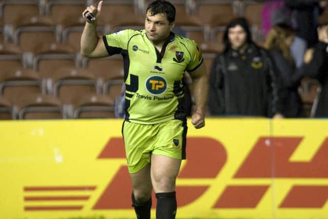 DAY OFF - Alex Corbisiero was rested for Saints' game at Gloucester (picture by Linda Dawson)