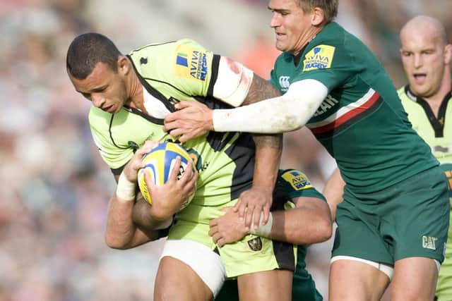 POSITION OF POWER - Courtney Lawes has helped Saints up to second in the Premiership standings (picture by Linda Dawson)