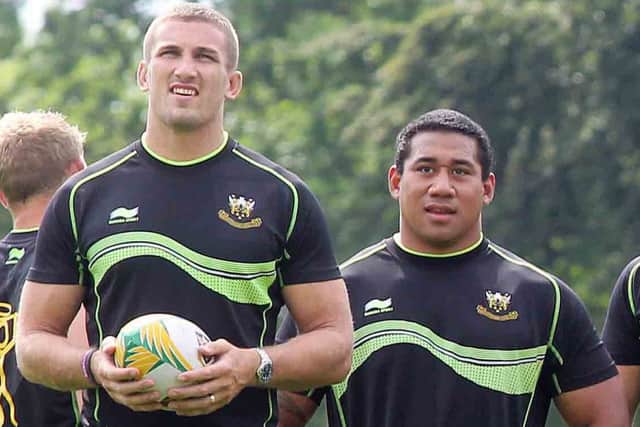 STARTING - Christian Day (left) and Salesi Ma'afu will line up for Saints at Castres tomorrow