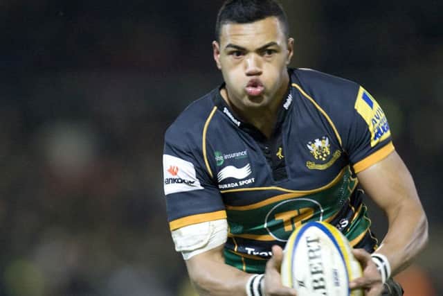 SIX NATIONS CALL - Saints centre Luther Burell (Picture: Linda Dawson)