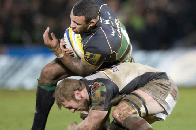 INJURY DOUBT - Courtney Lawes could miss Saints' clash with Ospreys (Picture: Linda Dawson)