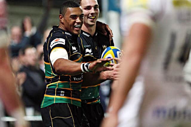 EARLY SUCCESS - George North scored in Saints' win against Sale in September (Picture: Kelly Cooper)