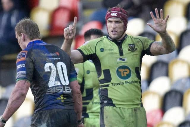 BIG INFLUENCE - Christian Day steered Saints to victory in the Rodney Parade mudbath (Pictures: Linda Dawson)
