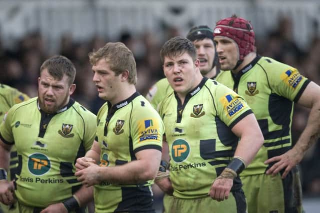 IMPRESSED - Christian Day (right) hailed Saints' youthful front row (Picture Linda Dawson)