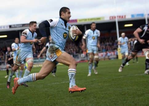 TRY GUY - Ken Pisi scored at Sandy Park last season (Picture: Linda Dawson)
