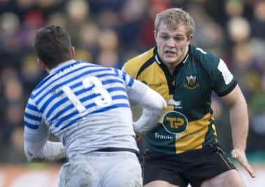 ENJOYING HIMSELF - Saints hooker Mike Haywood (Picture: Linda Dawson)