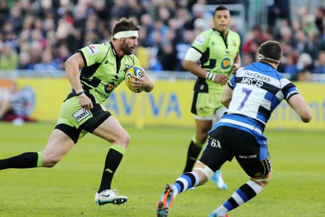 DETERMINED DISPLAY - Tom Wood was full of fight in Saints' draw at Bath (Picture: Kirsty Edmonds)