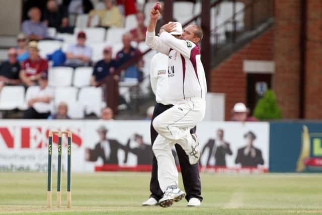 Andrew Hall claimed the wicket of Dawid Malan on day two