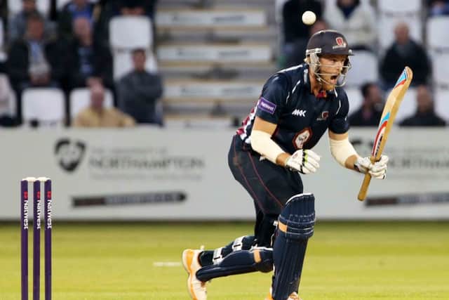 MAIN MAN - David Willey in action during the Steelbacks' dramatic win over Leicestershire Foxes on Friday night (Pictures: Kirsty Edmonds)