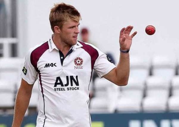 BOWLING AGAIN - all-rounder David Willey made a welcome return to bowling action for Northants in the match against Sri Lanka