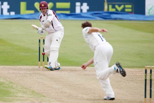 Rob Newton's fine innings ended when he was caught on the boundary for 114