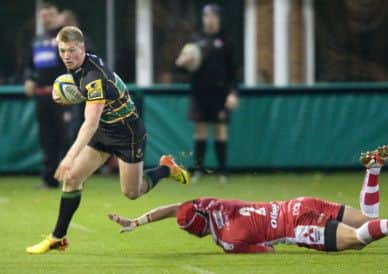 IN ACTION - England sevens player Howard Packman is likely to line up for Saints (Picture: Linda Dawson)