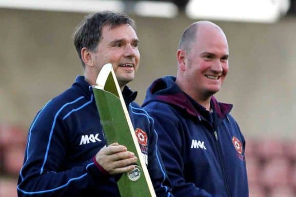 David Ripley and David Sales celebrate last year's T20 success together