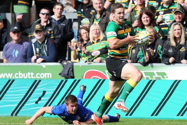 BACK IN BUSINESS - George North gets his first start of the pre-season campaign (Picture: Kirsty Edmonds)