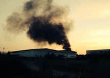 Lorry fire at Nasmyth Road, Heartlands Industrial estate, Daventry NNL-140209-201956001