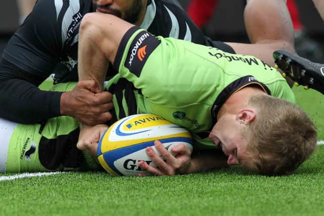 STRONG START - Will Hooley's early try got Saints up and running at Newcastle (Picture: Sharon Lucey)