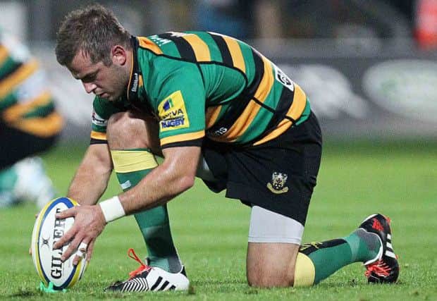 FIT AGAIN - Stephen Myler has shrugged off his calf injury, and starts for Saints against Bath on Saturday (Picture: Sharon Lucey)