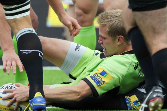 INSTANT IMPACT - Saints centre Luther Burrell was impressed by Will Hooley's performance at Newcastle last weekend (Picture: Sharon Lucey)
