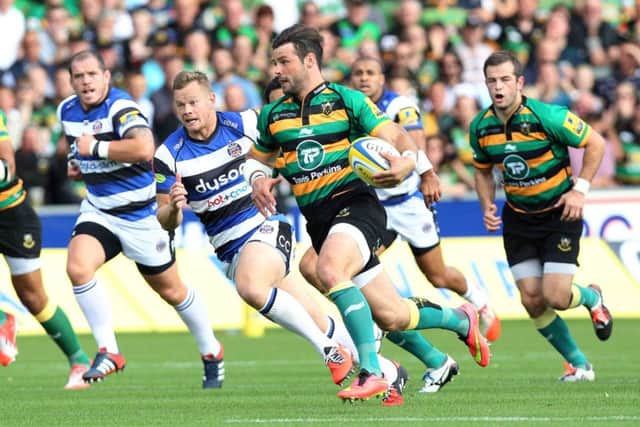 Ben Foden on the charge against Bath last weekend (picture: Sharon Lucey)