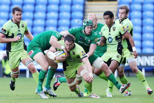 TESTING TIME - London Irish pushed Saints all the way on Saturday (Picture: Kirsty Edmonds)