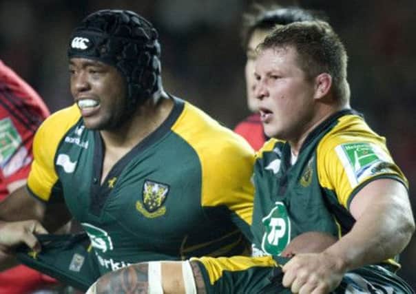 Former team-mates Brian Mujati and Dylan Hartley are set to go head to head this weekend (picture: Linda Dawson)