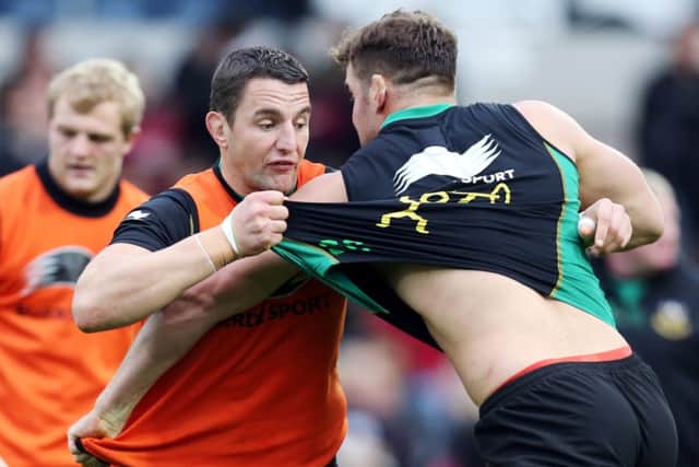 FRUSTRATED FIGURE - Saints flanker Phil Dowson