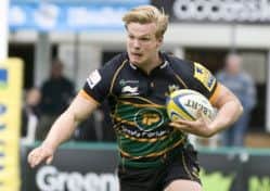 AIMING TO IMPRESS - Saints centre Tom Stephenson