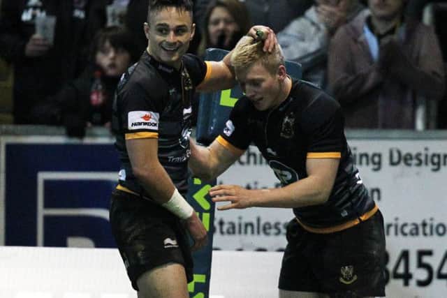 STEPPING UP - Tom Collins and Howard Packman impressed against Newcastle (Picture: Sharon Lucey)