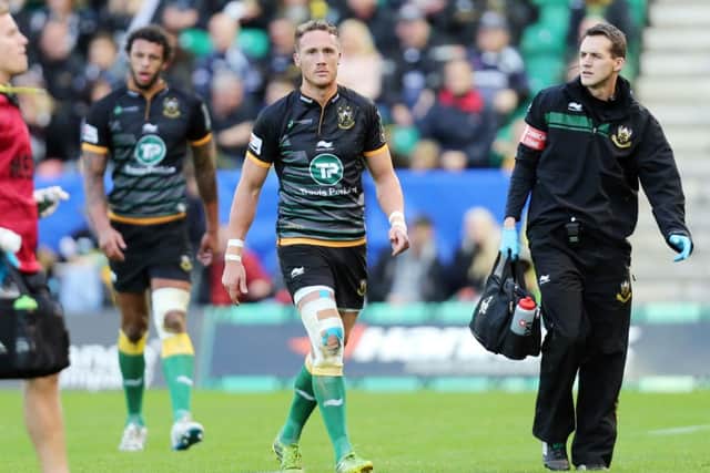 INJURY DOUBT - James Wilson may miss Saints' clash with Scarlets (Picture: Kirsty Edmonds)