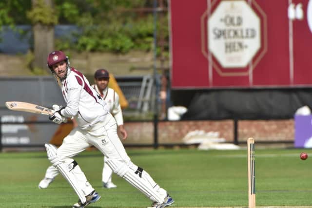 Matthew Spriegel in action for Northamptonshire
