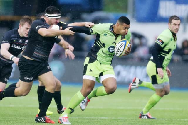 ENGLAND'S LOSS - Luther Burrell was released by Stuart Lancaster, but shone for Saints at Saracens (picture: Kirsty Edmonds)