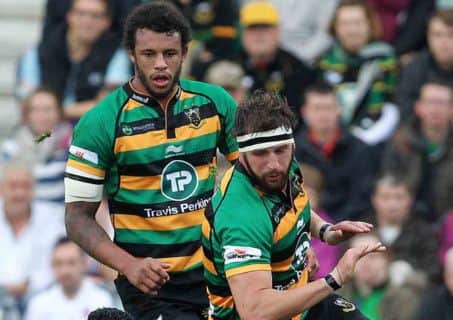 BACK IN THE CLUB FRAME - England stars Courtney Lawes and Tom Wood