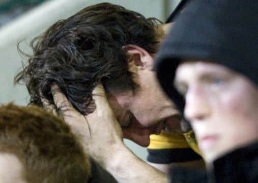 PAINFUL EXPERIENCE - Lee Dickson shows his disappointment during Saints' damaging European Cup defeat to Leinster at Franklin's Gardens last season