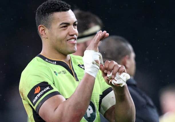 ALL SMILES - Luther Burrell enjoys the win at Twickenham (Pictures: Sharon Lucey)
