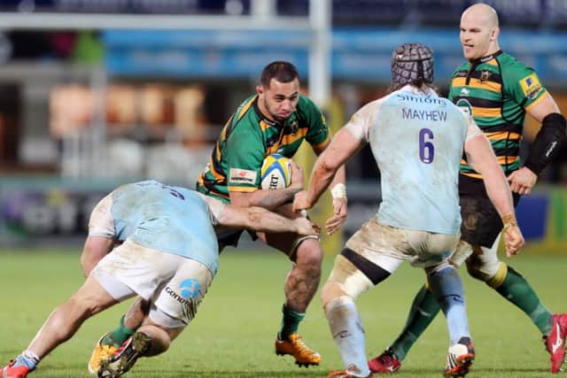 Samu Manoa in action against Newcastle last Friday