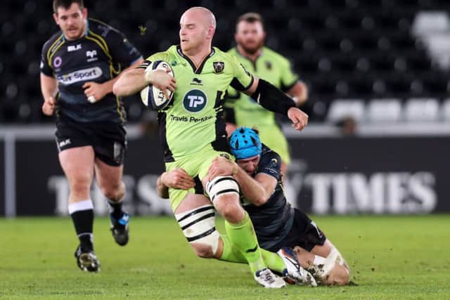 STAR TURN - Sam Dickinson was the pick of the Saints' bunch in their Champions Cup win in south Wales (Pictures: Kirsty Edmonds)