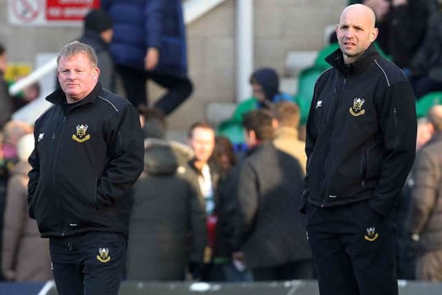BAD DAY - Jim Mallinder (right) and Dorian West saw their Saints team well beaten by Racing Metro on Saturday (Picture: Sharon Lucey)