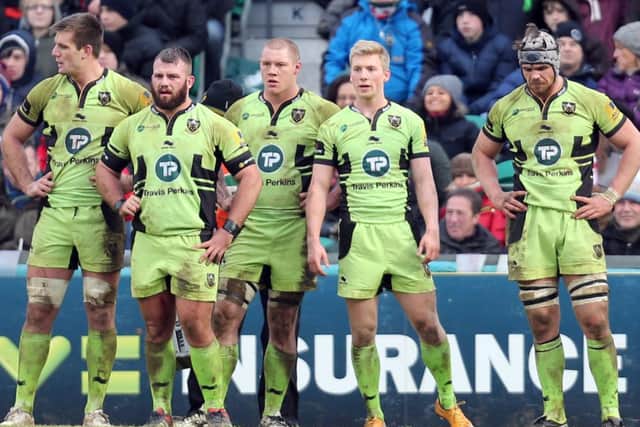 LOSING FEELING - Saints lost for the third time in four outings at Leicester Tigers last Saturday (Picture: Kirsty Edmonds)