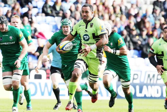 PUSHING ON - Samu Manoa and Saints square up to London Irish again on Friday night (picture: Kirsty Edmonds)