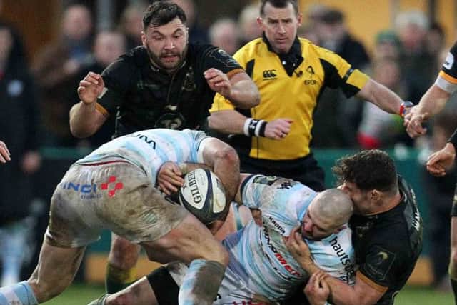 LET GO - ALex Corbisiero and Calum Clark have been sent back to Saints (picture: Sharon Lucey)