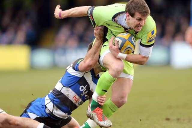 ON THE CHARGE - Lee Dickson on the attack for Saints at Bath (Picture: Kirsty Edmonds)