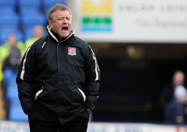 IN THE FRAME (AGAIN) - Cobblers boss Chris Wilder has been nominated for his second manager-of-the-month award on the bounce