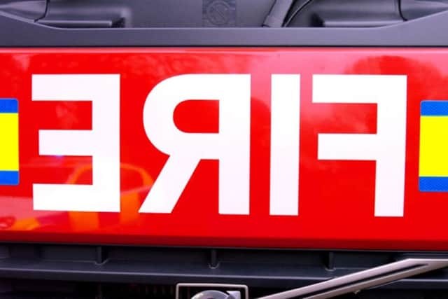 Firefighters were called to the scene
