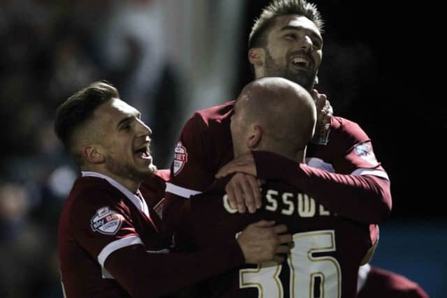 ON SONG - the Cobblers beat Portsmouth 1-0 on Tuesday night