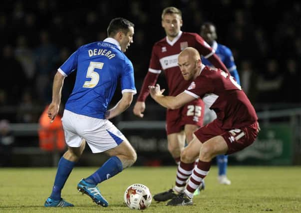 MIDFIELD GENERAL - Jason Taylor put in his best Cobblers performance in the win over Portsmouth