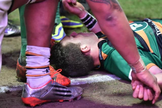 George North was knocked unconscious during Friday's win against Wasps (picture: Dave Ikin)