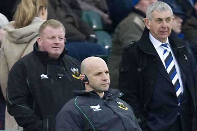 Former Saints coach Ian McGeechan (right) claimed England duo Dylan Hartley and Lee Dickson intimidated the referee against Wasps