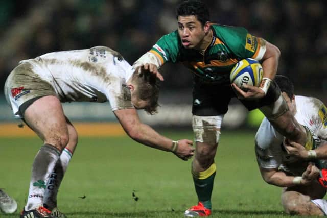 Former Clermont centre George Pisi will make his 100th Saints appearance at Stade Marcel Michelin (picture: Sharon Lucey)