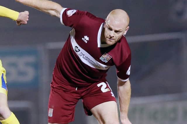 STAYING AT SIXFIELDS - Jason Taylor has signed a new two-year deal with the Cobblers