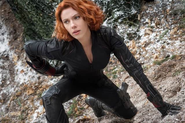 Scarlett Johansson as the Black Widow